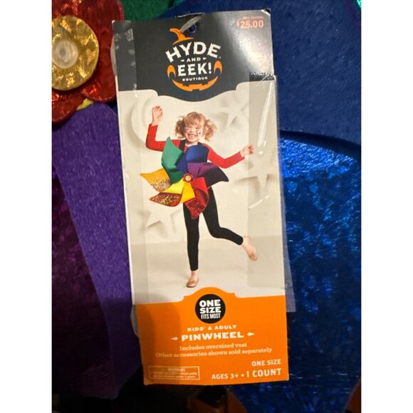 Hyde and Eek Boutique Pinwheel Costume Kids Adults OSFM One Size NWT Halloween - Picture 2 of 11